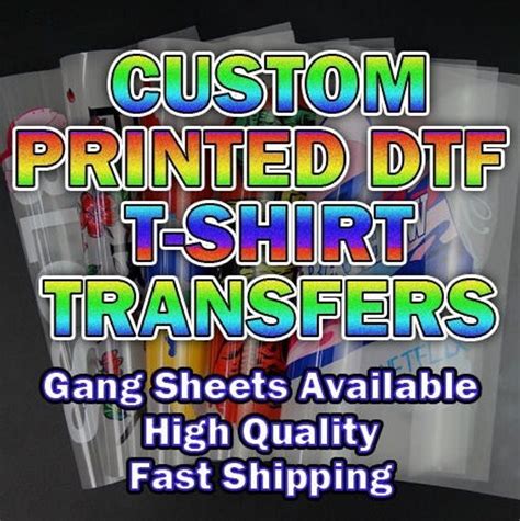 dtf transfers ready to press gang sheets